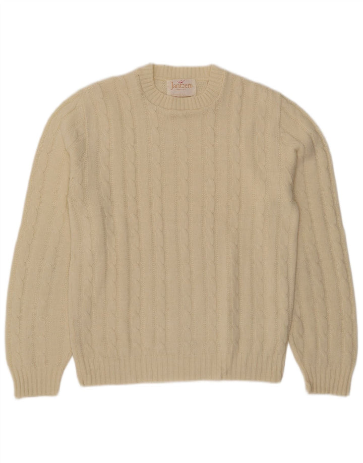 Ανδρικό πουλόβερ Jantzen Crew Neck, Medium Off White