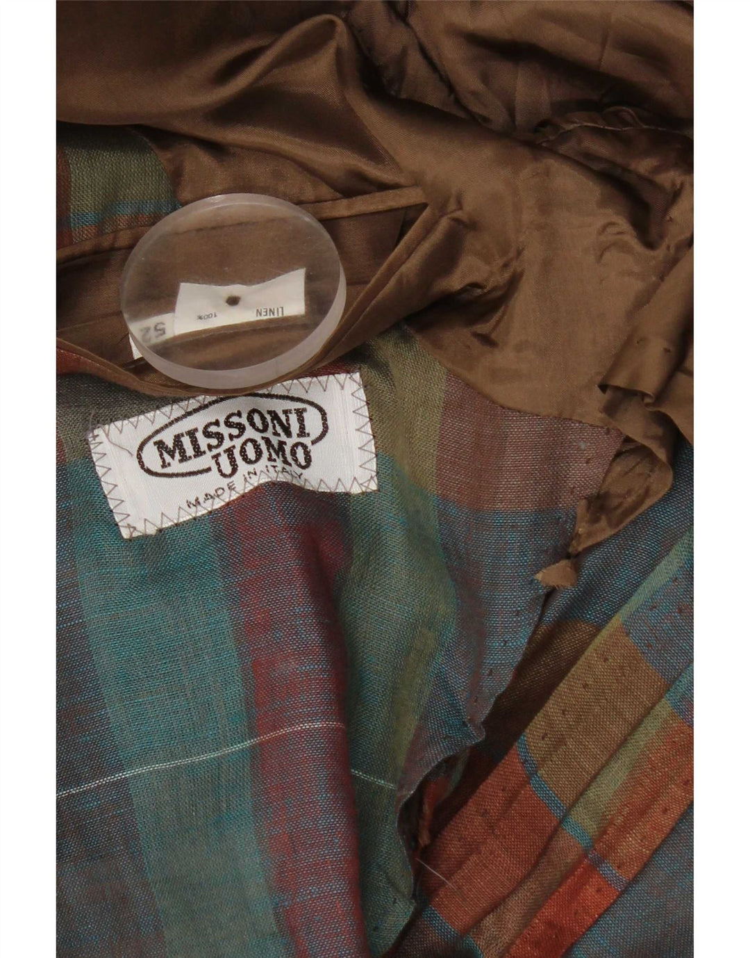 Missoni Ανδρικό σακάκι μπλέιζερ IT 52 XL Πολύχρωμο λινό