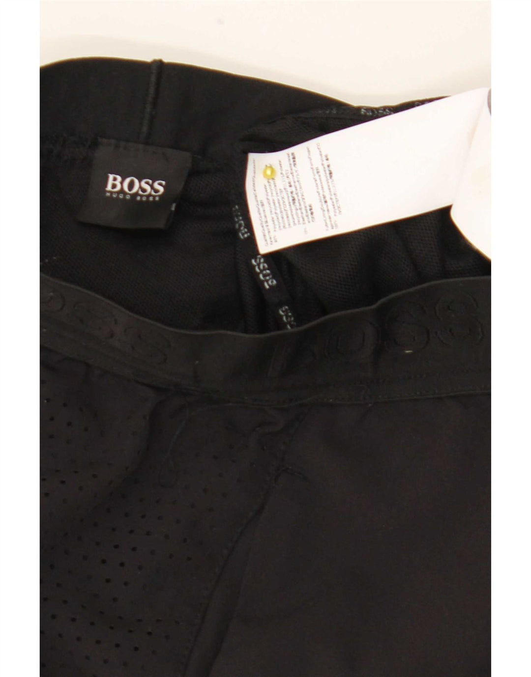 Ανδρικό αθλητικό σορτς Hugo Boss Μικρό μαύρο πολυεστέρα