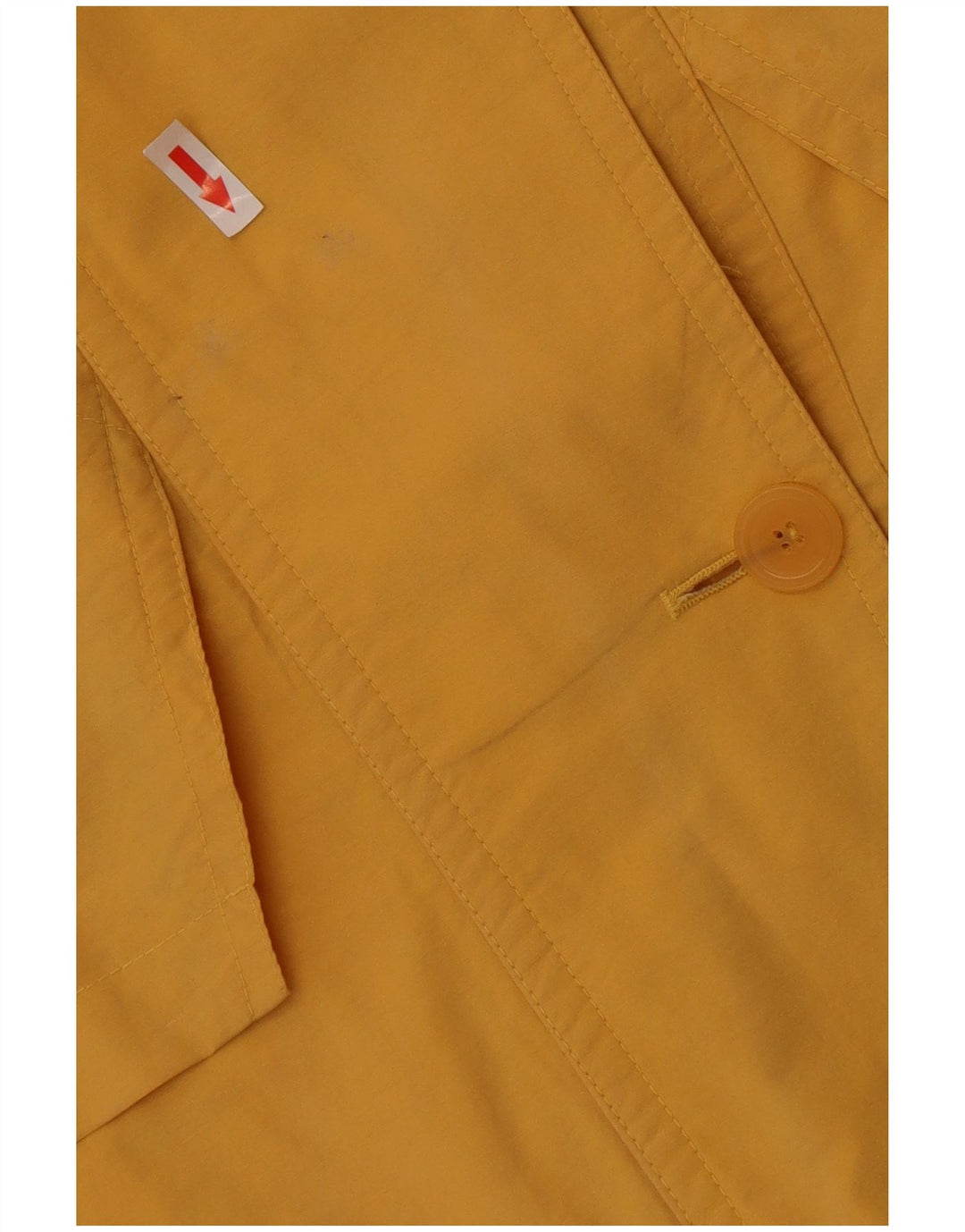 Vintage γυναικεία υπερμεγέθη καμπαρντίνα UK 14 Large Yellow Cotton