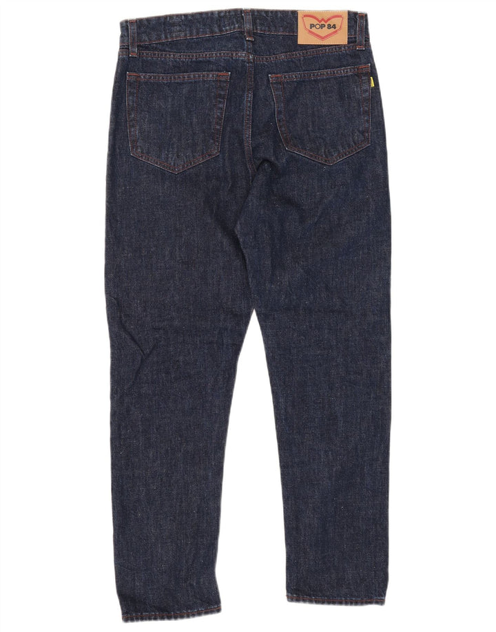 POP 84 Ανδρικό τζιν ίσιο W31 L26 Navy Blue Cotton