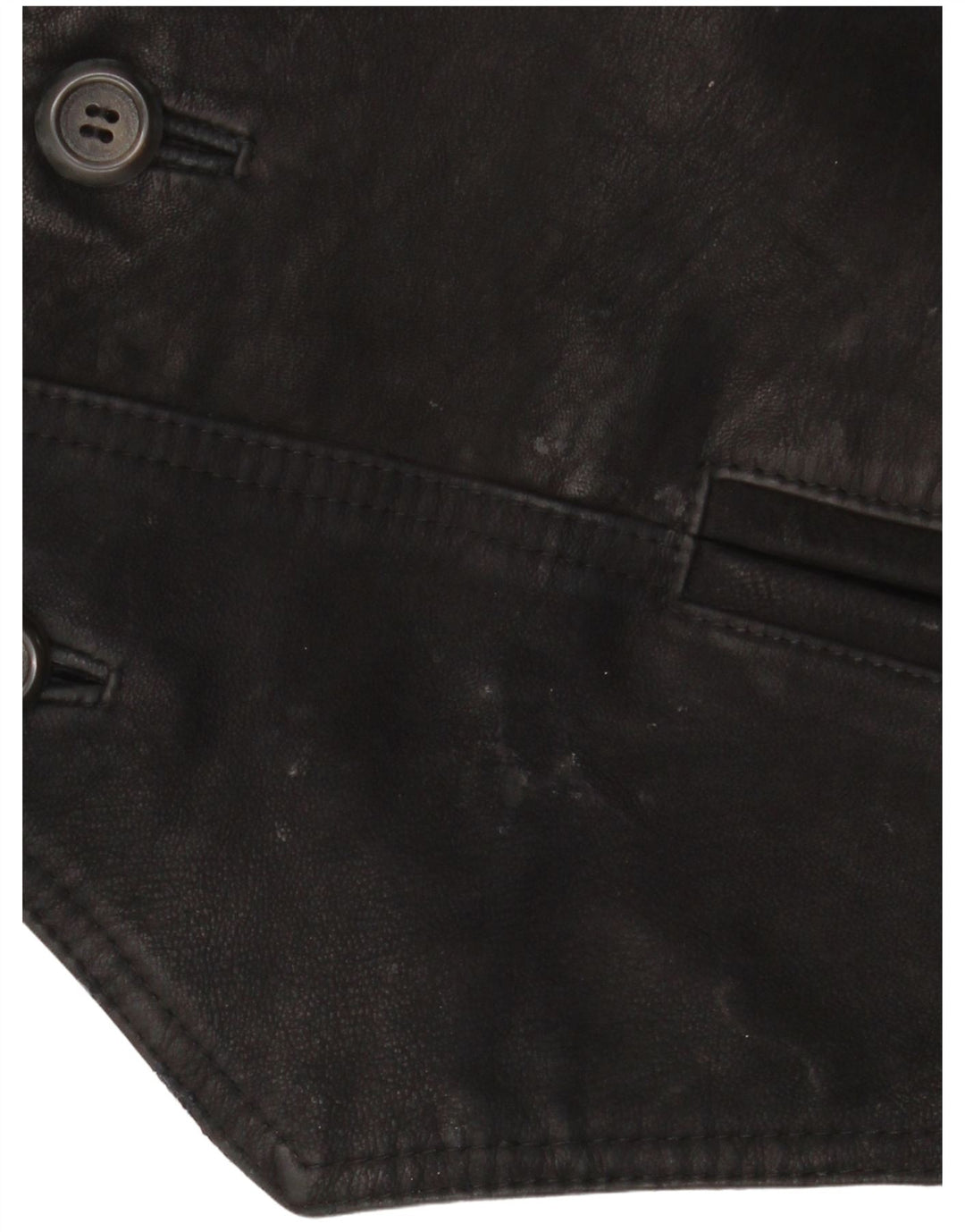 Vintage Ανδρικό Δερμάτινο Γιλέκο Μεγάλο Μαύρο Συνονθύλευμα