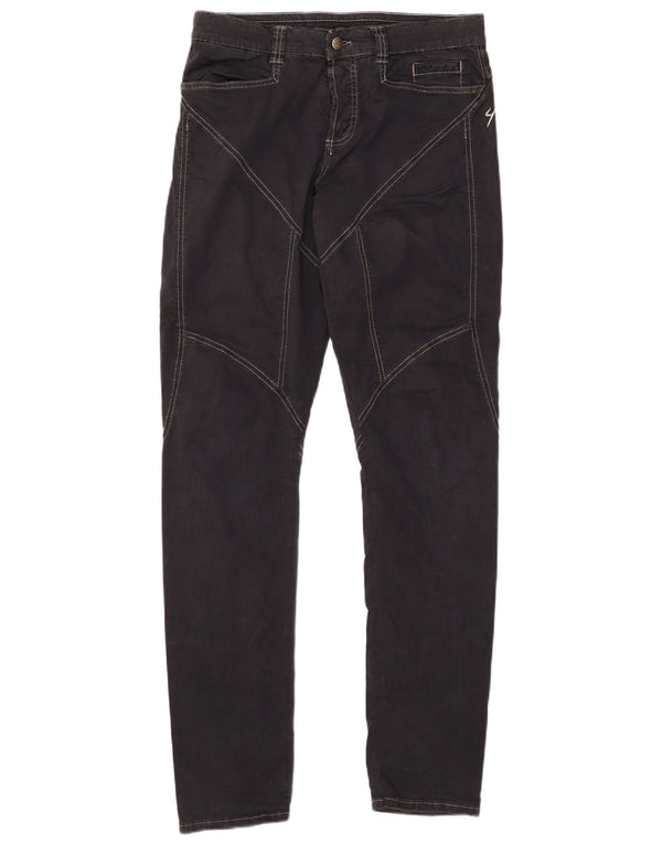 9.2 BY CARLO CHIONNA Ανδρικό Slim Casual Παντελόνι W32 L34 Μαύρο βαμβακερό