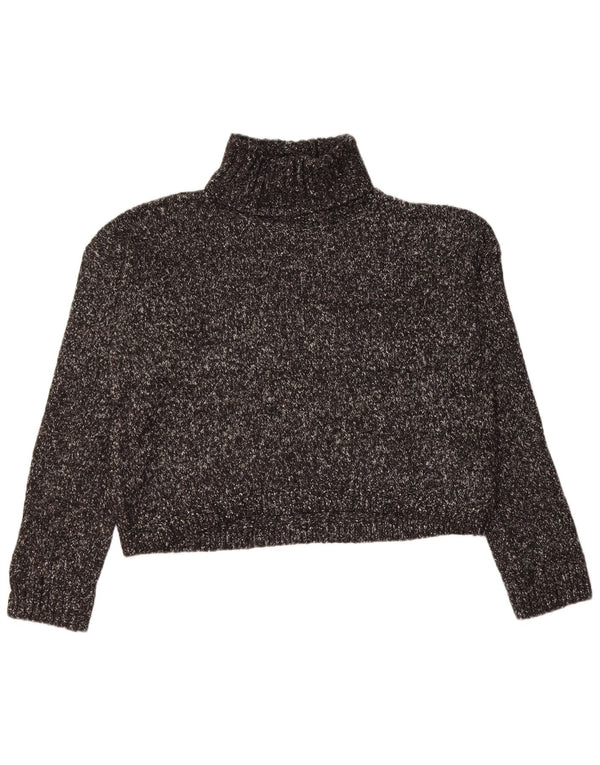 CALVIN KLEIN JEANS Γυναικείο πουλόβερ με ρολό λαιμόκοψη UK 16 μεγάλο μαύρο