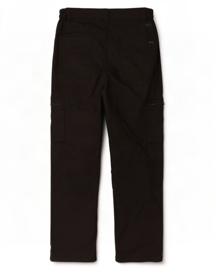 Mountain Warehouse Ανδρικό ίσιο παντελόνι Cargo W38 L29 Μαύρο Πολυεστέρας