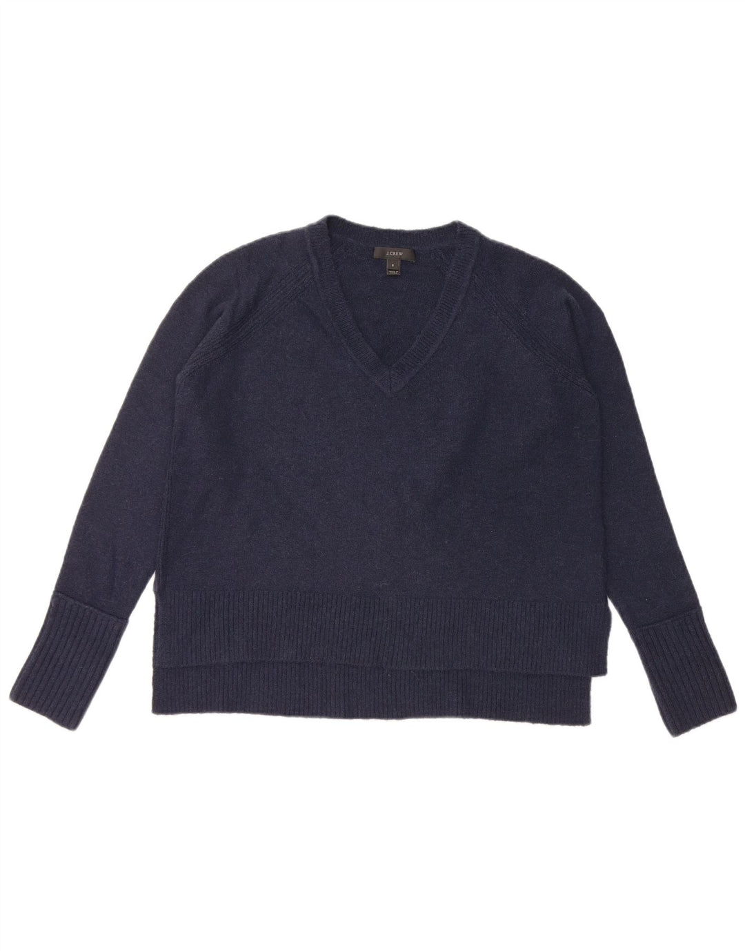 J. CREW Γυναικείο πουλόβερ με λαιμόκοψη μεγάλου μεγέθους UK 10 Small Navy Blue