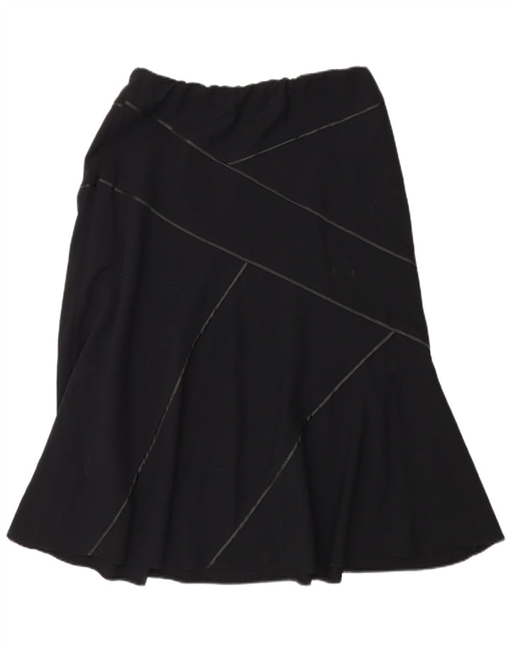 Marks & Spencer Γυναικεία φούστα σε γραμμή Α UK 14 Medium W30 Μαύρο Πολυεστέρας