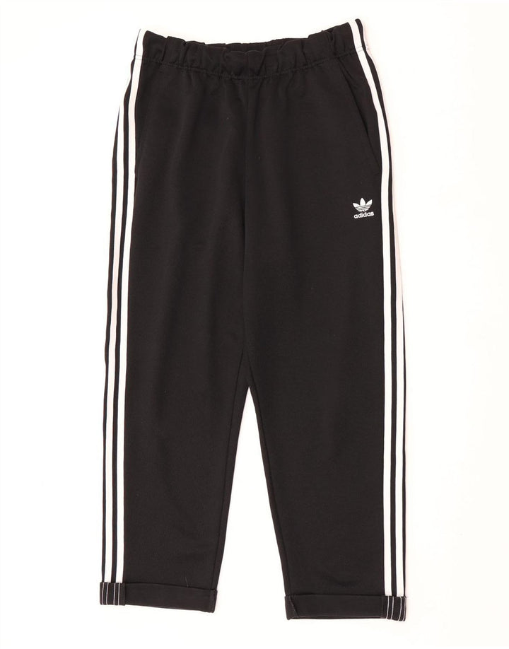Γυναικεία αθλητική φόρμα Adidas Παντελόνι UK 12 μεσαίο μαύρο πολυεστέρα