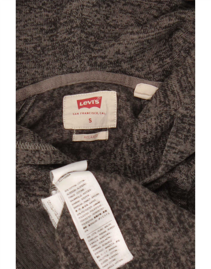 Ανδρικό πουλόβερ Levi's Relaxed Hooded Jumper Μικρό γκρι βαμβακερό
