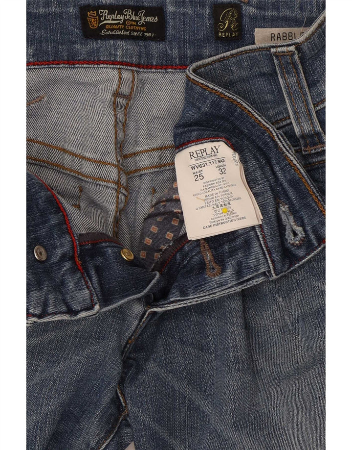 Replay Γυναικείο Rabbler Bootcut Jeans W25 L32 Μπλε βαμβακερό