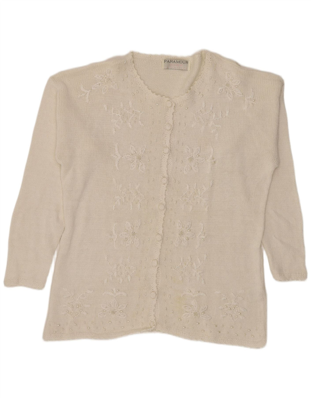 Γυναικεία ζακέτα Paramour One Size White Floral Ramie