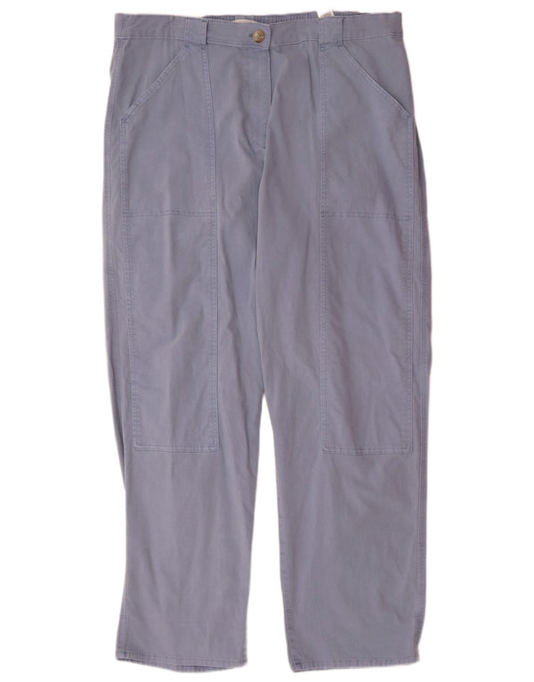 Marks & Spencer Γυναικείο ίσιο casual παντελόνι UK 20 2XL W40 L31 Blue