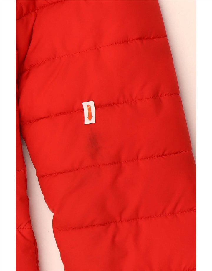 Superdry Γυναικείο παλτό με κουκούλα με επένδυση UK 8 Μικρό κόκκινο πολυεστέρα
