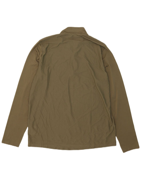 Adidas Ανδρική φόρμα πουλόβερ με φερμουάρ Aeroready Top Large Khaki Polyester