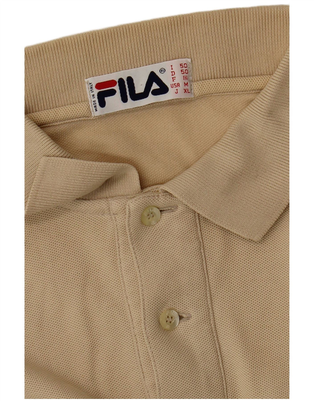 Ανδρικό μακρυμάνικο μπλουζάκι πόλο FILA IT 50 Medium Beige