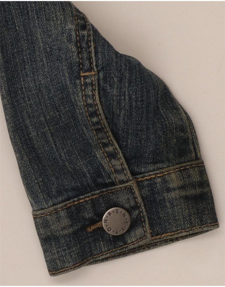 Τζιν Μπουφάν Benetton Girls 11-12 ετών 2XL Μπλε Βαμβακερό