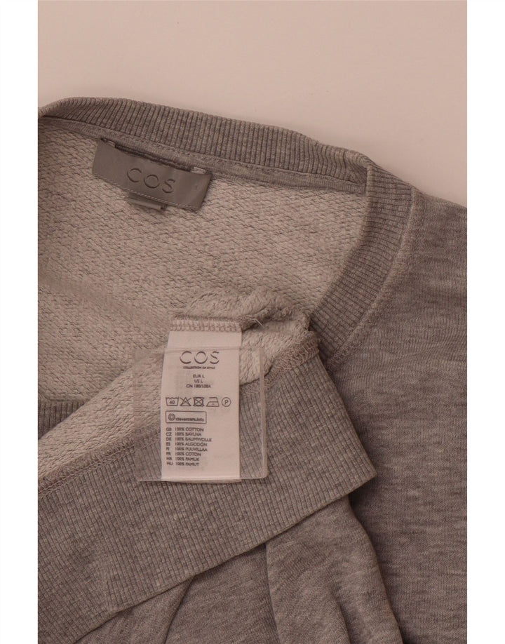 Ανδρικό φούτερ COS Jumper μεγάλο γκρι βαμβακερό