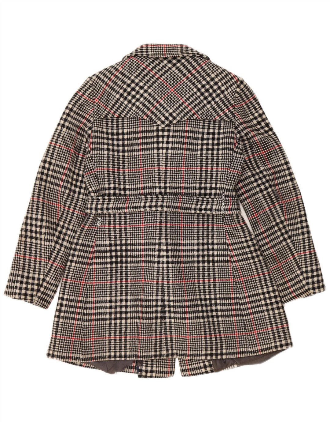 Vintage γυναικεία καμπαρντίνα με διπλό στήθος IT 46 Large Grey Check