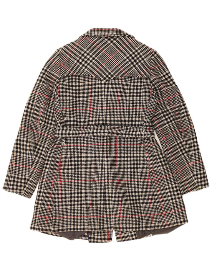 Vintage γυναικεία καμπαρντίνα με διπλό στήθος IT 46 Large Grey Check