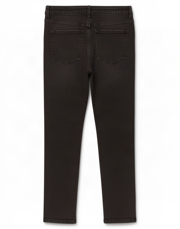 Marks & Spencer Γυναικεία Slim Jeans UK 14 Large W32 L27 Black Cotton
