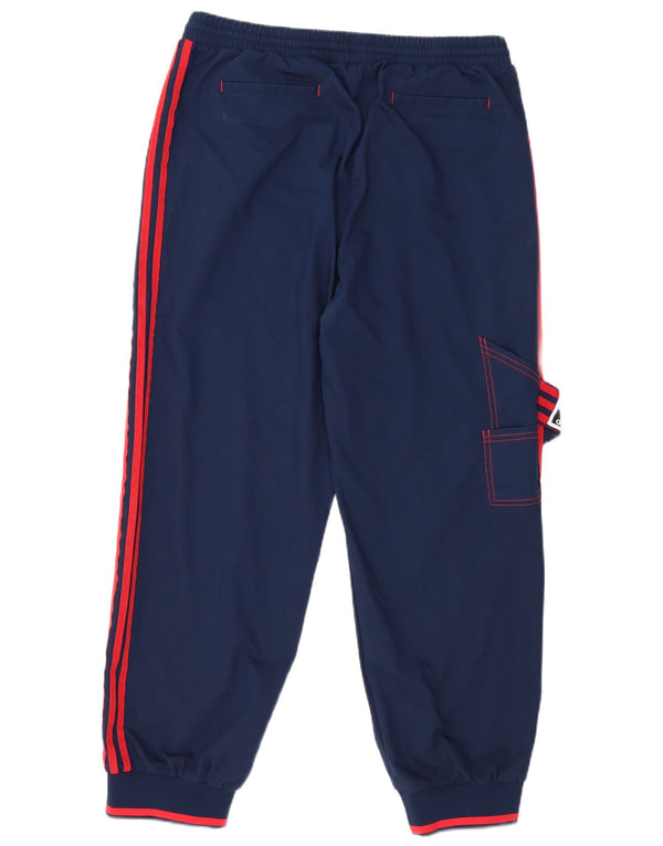 Adidas Γυναικεία φόρμα Cargo Παντελόνια Joggers UK 22 3XL Navy Blue Cotton