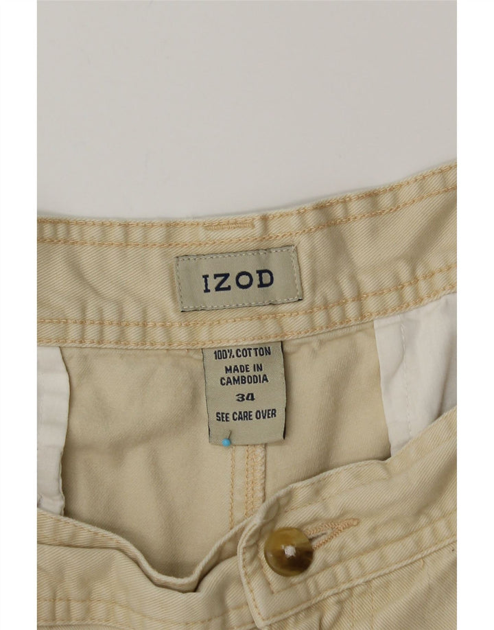 Ανδρικό σορτς IZOD Cargo W34 Μεγάλο Μπεζ Βαμβακερό