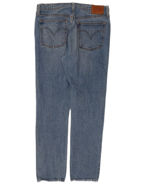 Levi's Womens 501 Distressed Straight Jeans W30 L30 Blue Cotton
