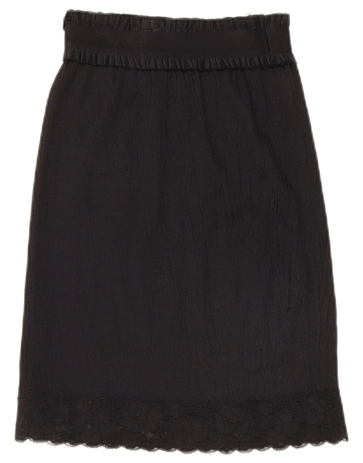 Vintage γυναικεία φούστα σε γραμμή Α W26 Small Black