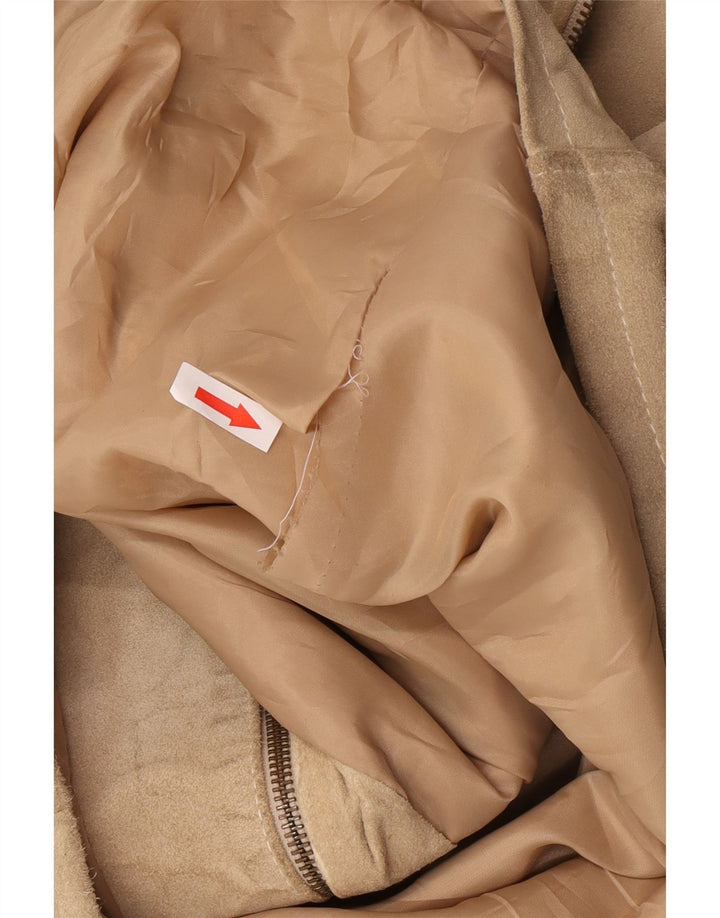 Vintage Ανδρικό Suede Jacket UK 40 Large Beige