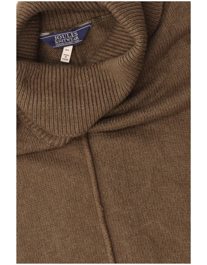 Joules γυναικείο υπερμεγέθη ρολό λαιμόκοψη Poncho Jumper UK 14 Medium Khaki Viscose