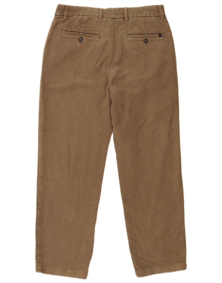 Marks & Spencer Γυναικείο κανονικό παντελόνι Chino W32 L29 Μπεζ βαμβακερό