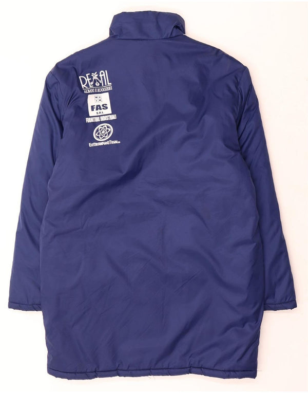 Ανδρικό γραφικό παλτό ADIDAS UK 38/40 μεσαίο μπλε πολυαμίδιο