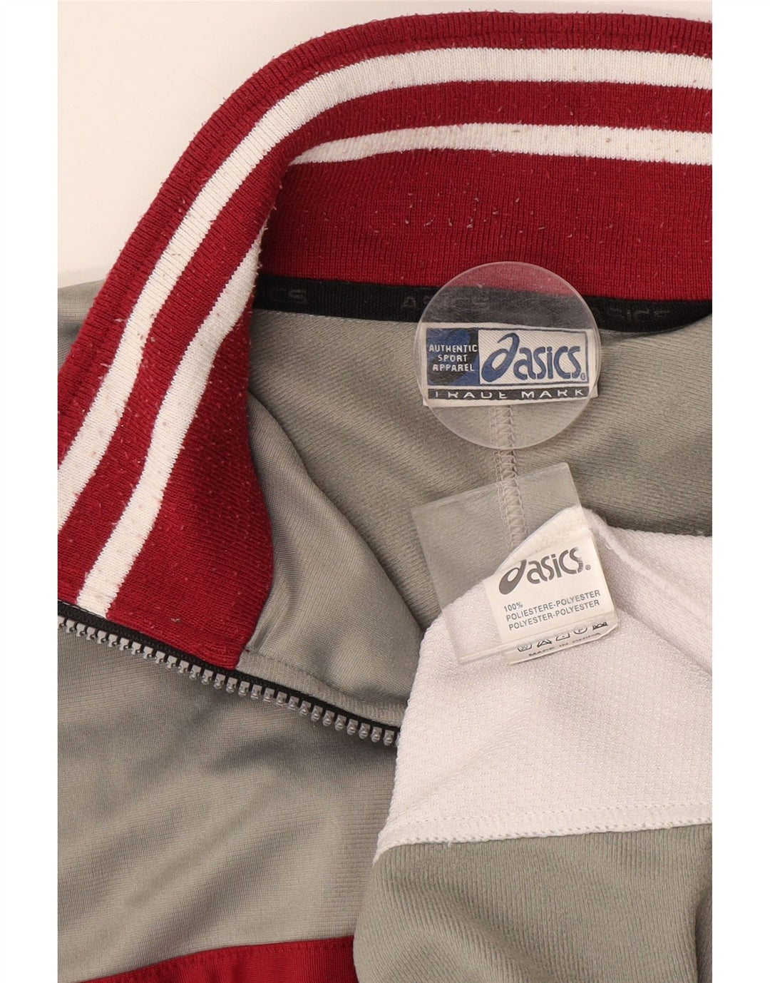 Ανδρική φόρμα ASICS Top Jacket XL Grey Colourblock Polyester