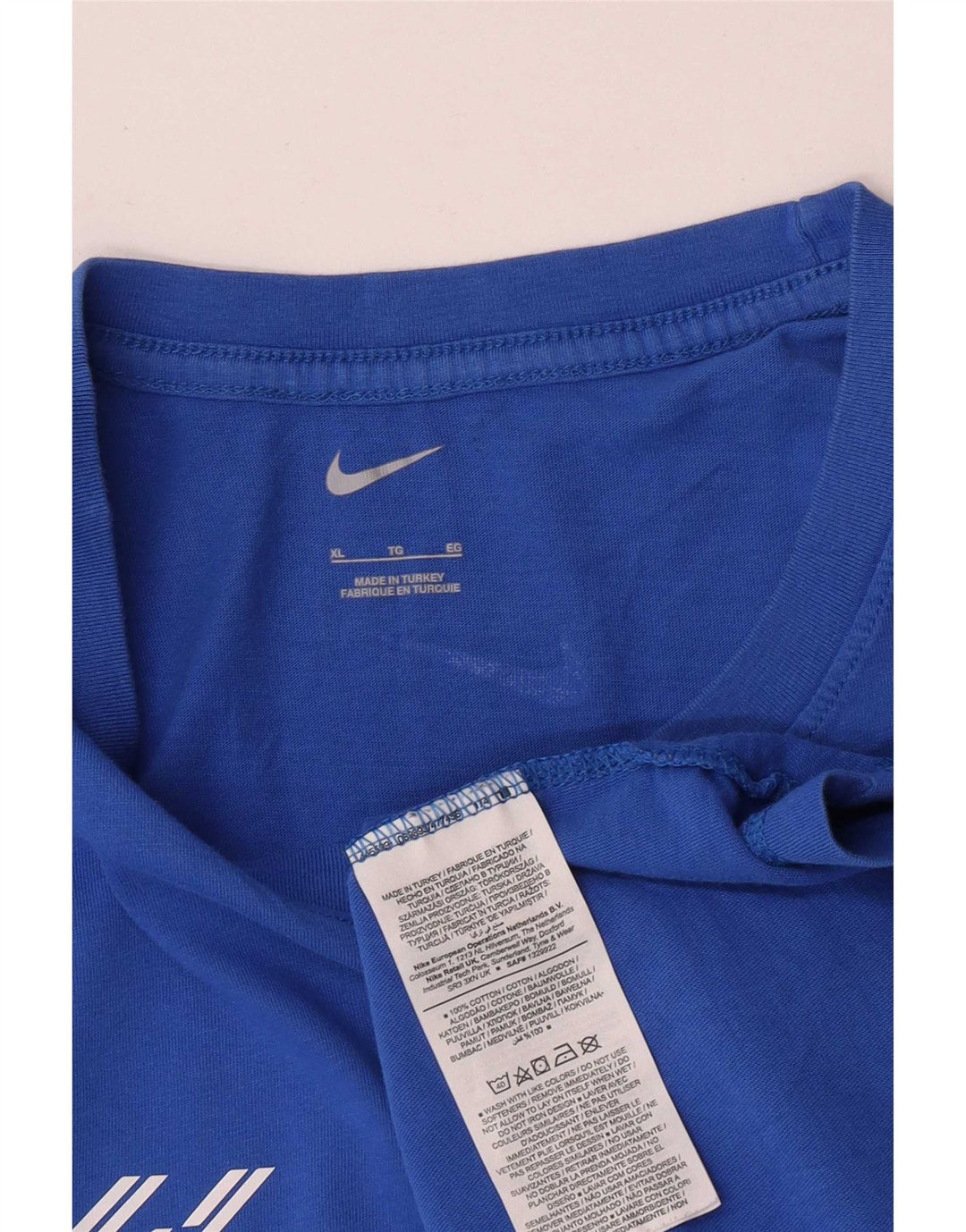 Ανδρικό γραφικό μπλουζάκι Nike XL Μπλε βαμβακερό