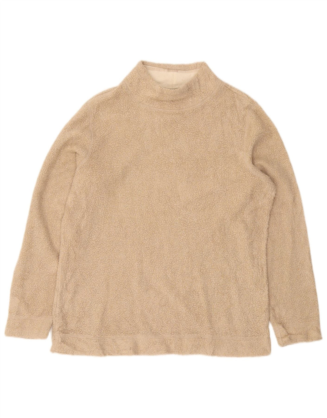 L.L.Bean Γυναικείο Fleece Jumper UK 14 Medium Beige Acrylic