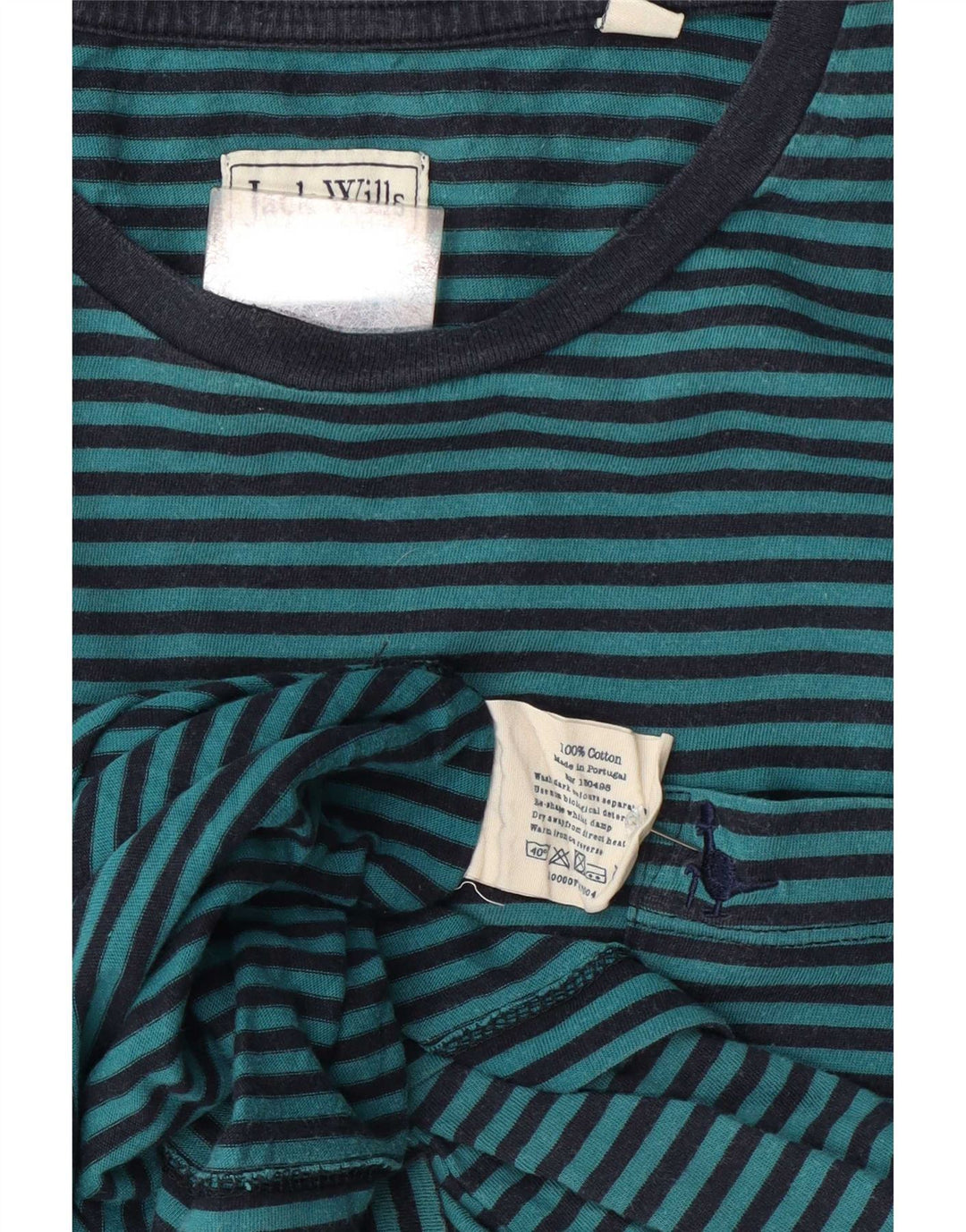 Ανδρικό μπλουζάκι Jack Wills Μπλουζάκι από βαμβακερό μεσαίο μπλε ρίγες