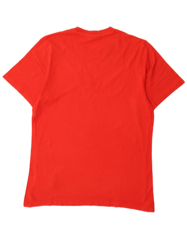 Ανδρικό γραφικό μπλουζάκι Nike τοπ UK 39/41 μεσαίο κόκκινο βαμβακερό