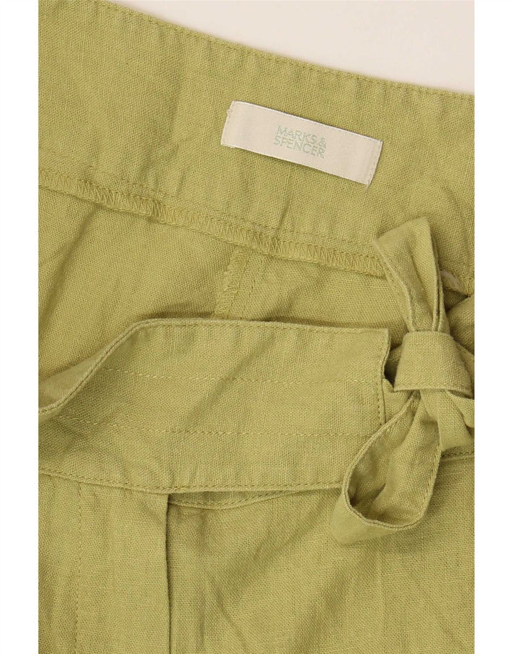 Marks & Spencer Γυναικείο Φαρδύ Παντελόνι Κάπρι W32 L18 Πράσινο