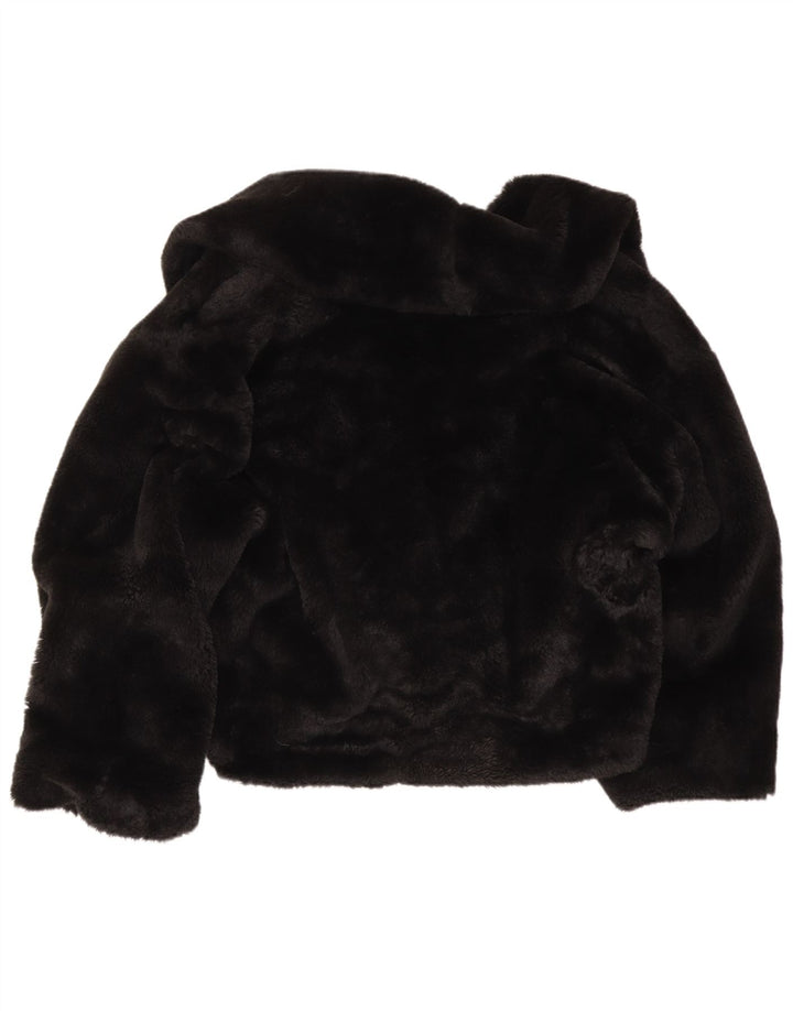 Vintage Γυναικείο Oversized Μπουφάν από Faux Fur UK 16 Large Black