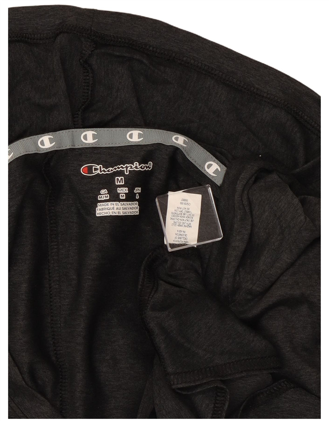 Champion Womens Hooded Graphic Top μακρυμάνικο UK 12 Medium Grey