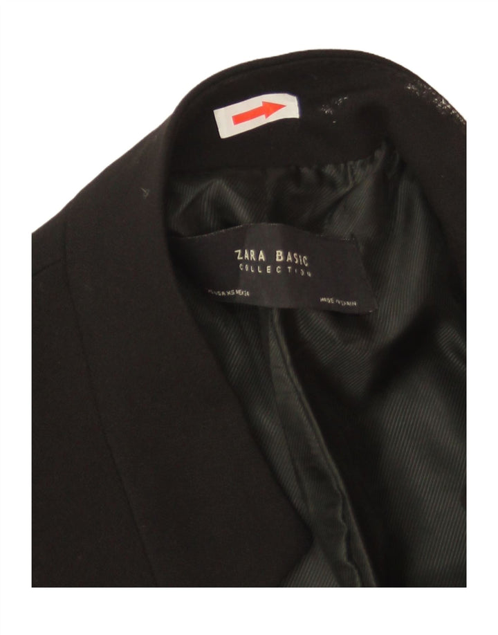 Zara Γυναικείο σακάκι Longline Blazer UK 6 XS Μαύρο Πολυεστέρας