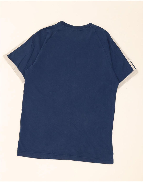 Ανδρικό T-Shirt Adidas Top Small Blue Colourblock Βαμβακερό
