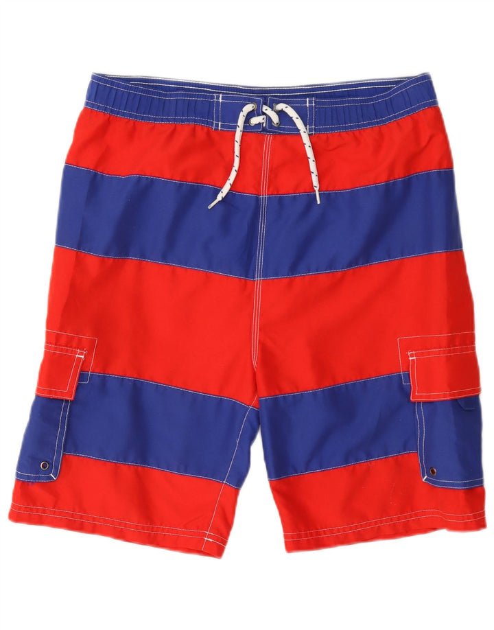 John Lewis Boys Swimming Short 11-12 Years Red ριγέ