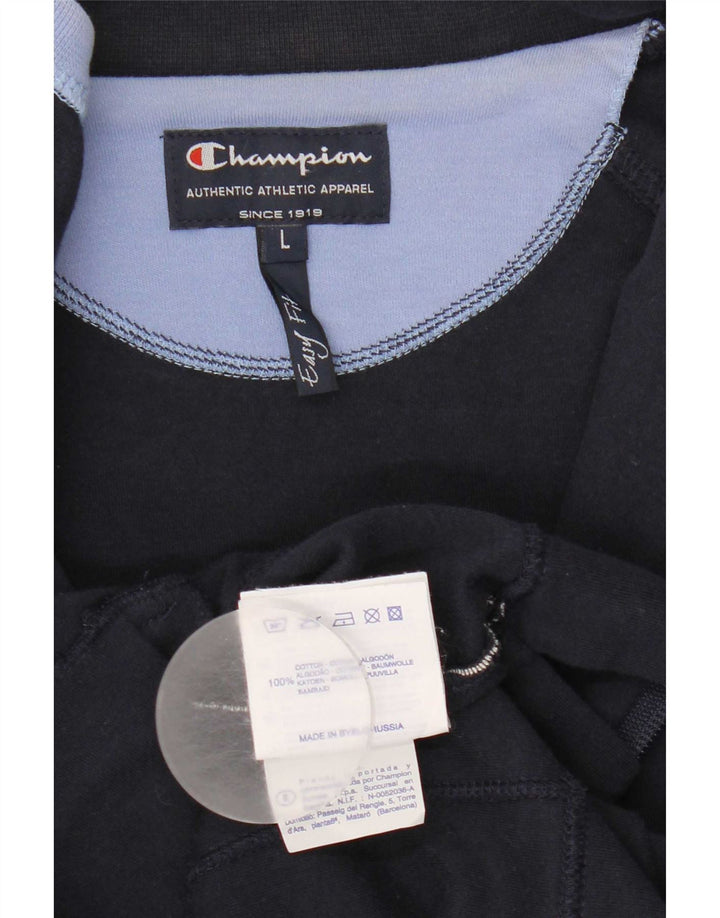 Γυναικεία αθλητική φόρμα Champion Top Jacket UK 14 Large Navy Blue Colourblock
