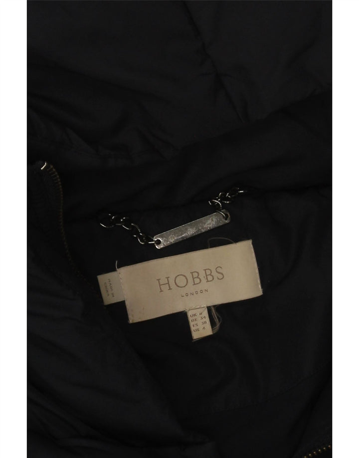 Hobbs Γυναικείο παλτό με κουκούλα μεγάλου μεγέθους, γεμισμένο UK 8 Small Navy Blue Polyester