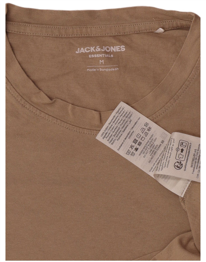 Jack & Jones Ανδρικό T-Shirt Τοπ μεσαίο καφέ βαμβακερό