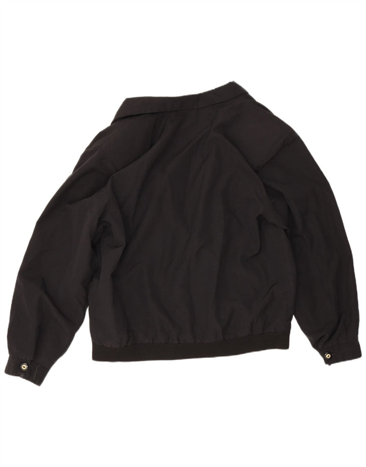 Vintage Ανδρικό Bomber Jacket μεγάλο μαύρο βαμβακερό