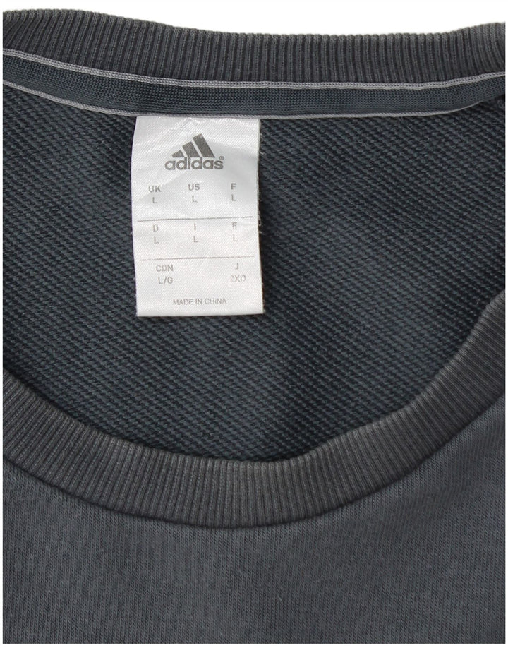 Ανδρικό φούτερ Climalite ADIDAS Jumper Large Navy Blue από βαμβάκι