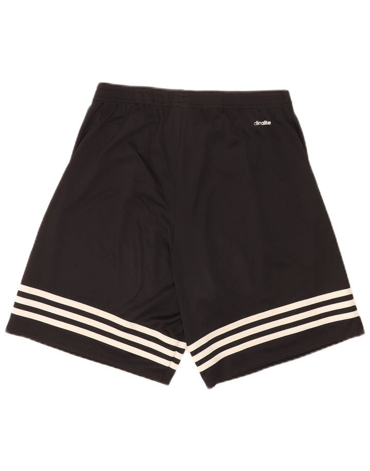 Ανδρικό αθλητικό σορτς Adidas Climalite από μικρό μαύρο πολυεστέρα