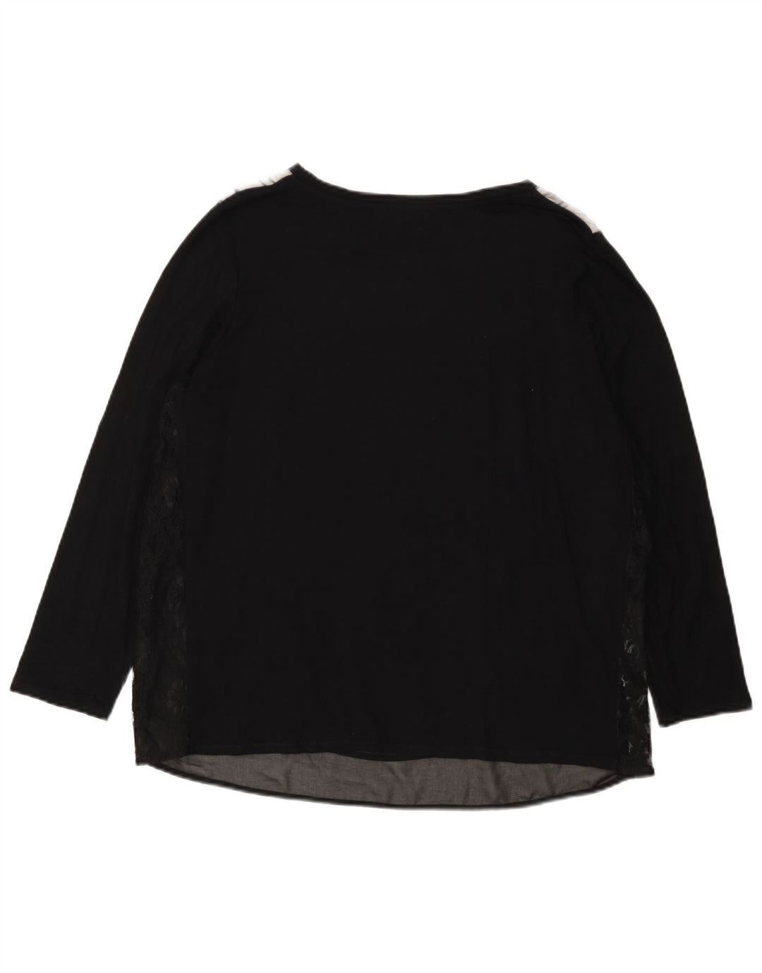 ELENA MIRO Γυναικείο Γραφικό Τοπ μακρυμάνικο UK 18 XL Μαύρο